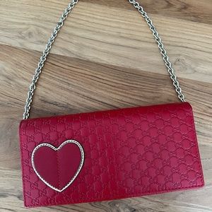 NEW GUCCI Microguccissima Chain Wallet